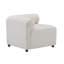 109 po, modulaire, 5, en forme de L, modulaire, concept, beige, tissu, 4 sièges, structure en bois massif à ressorts sinueux à haute résilience, coussins en mousse à haute résilience, facile à assembler