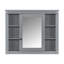 Meuble-lavabo 36 po avec lavabo supérieur, armoire à miroir Royal, armoire de rangement moderne avec 2 portes à fermeture douce et 2 tiroirs, meuble-lavabo simple-1848684189
