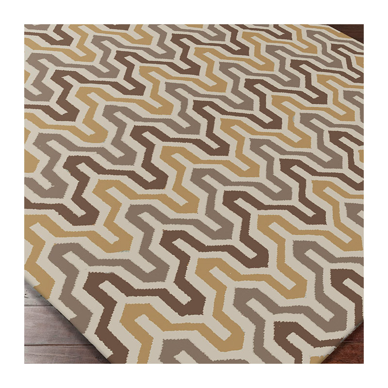 Robby Flatweave Wool Chevron Indoor Rug, Rectangle 3'6" x 5'6"