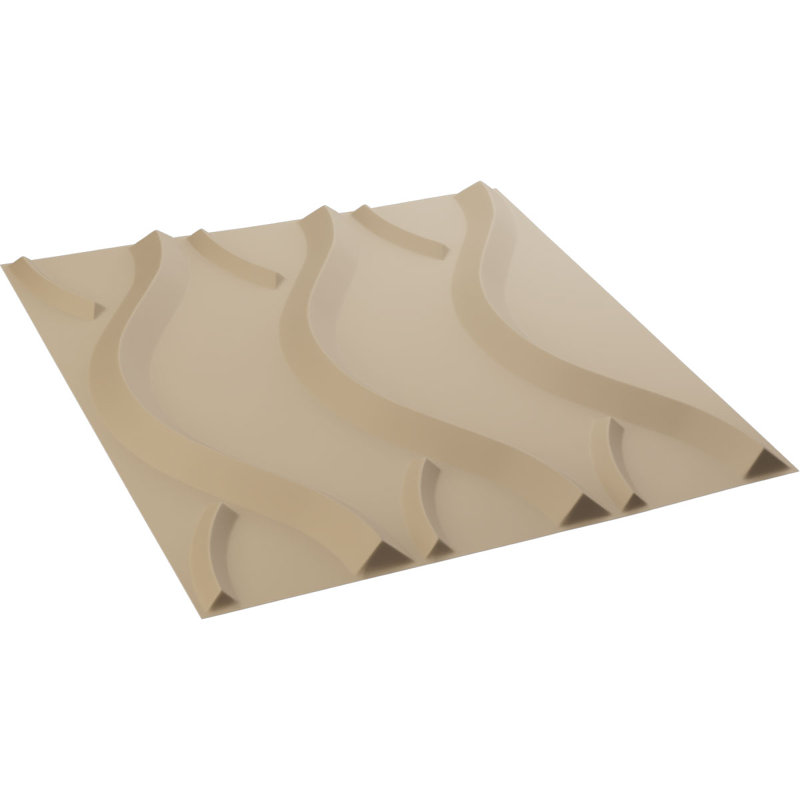 Panneau mural décoratif 3D Nexus EnduraWall, Beige fumé satiné UltraCover
