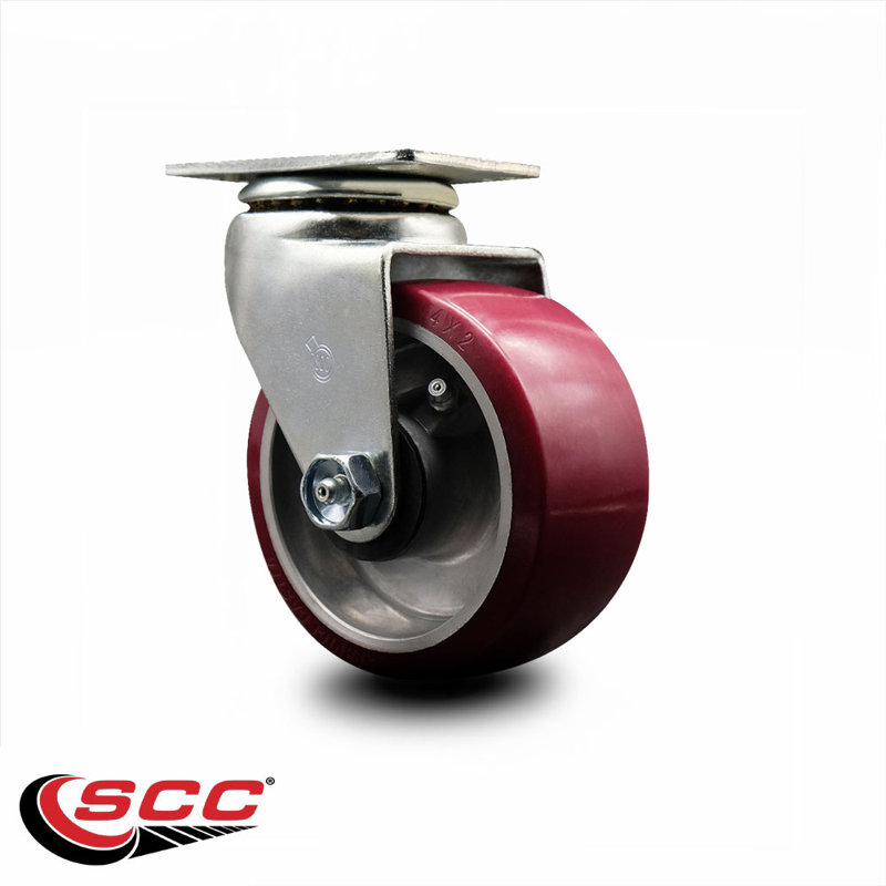 Poly sur roulettes en aluminium avec roulement à rouleaux