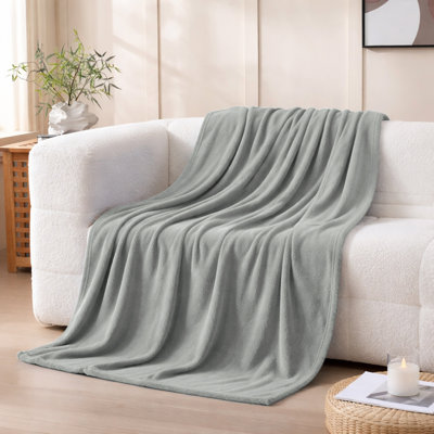 Luxury Mink Faux Fur Fleece Blanket – Cozy Soft Reversible Plush For Bed & Couch