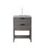 Meuble-lavabo autoportant avec comptoir en marbre de culture et fermeture en douceur-572231202