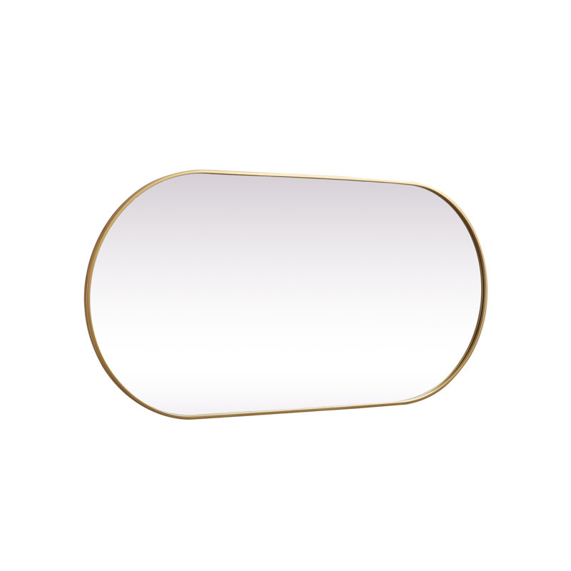 Miroir mural Elington, Laiton, 60 po x 30 po 