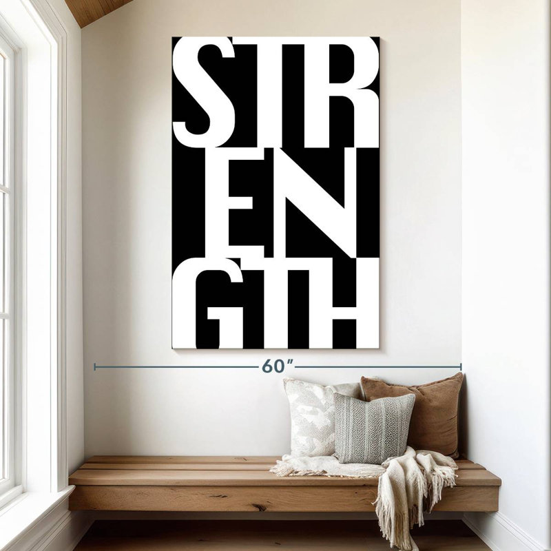 Sireci Strength Typography, 51" H x 34" W