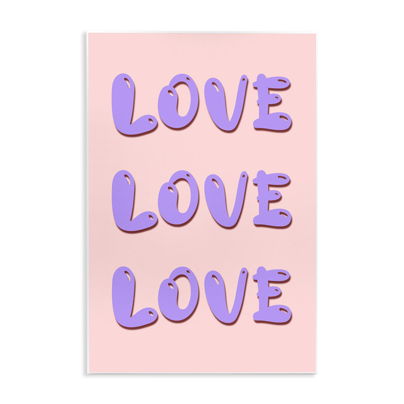 Plaque murale Love Love, par Pooja Dave, H 19 po x l 13 po