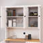 Armoire de cuisine blanche de 71 po avec base stable, tablettes réglables, 6 portes et 1 tiroir, armoire de conception moderne autoportante pour le rangement du lait, tiroir