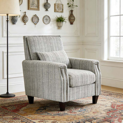 Modern Accent Chair with ArmsComfy Upholstered Armchair