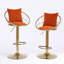 Tabouret de bar rotatif à hauteur ajustable avec structure en métal Nekesha (ensemble de 2)-119306274