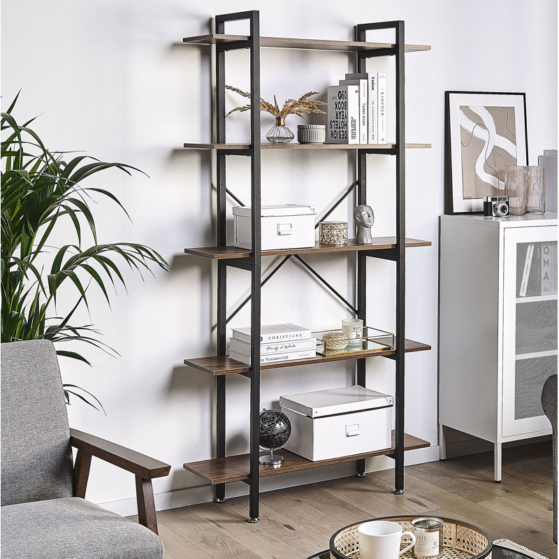 Omara 178 cm H x 90 cm W Steel Standard Bookcase