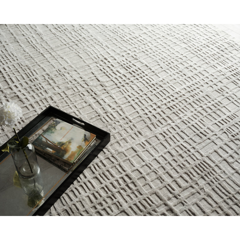 Crescendo Handmade Geometric Area Rug, Rectangle 4' x 6'