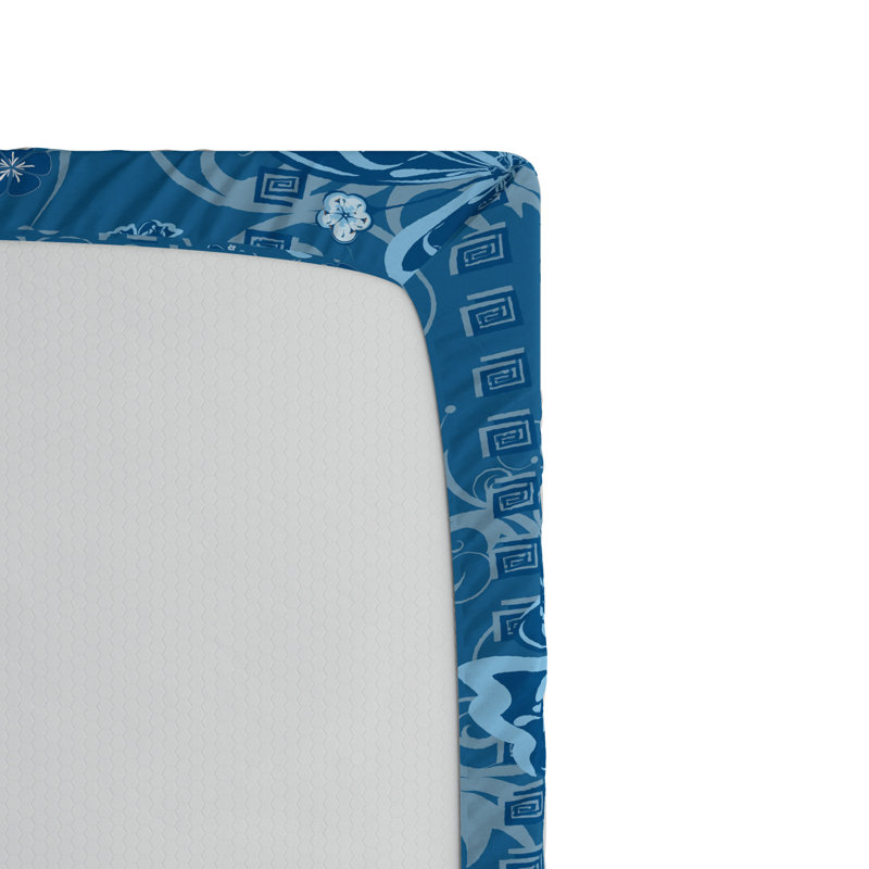 Microfiber Floral Fitted Sheet, Full Fitted Sheet
