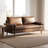 Aisha 70" Faux Leather Square Arm Loveseat-91527613