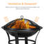 Round Iron Wood Burning Fire Pit
