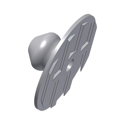 Sugatsune Low Profile Clip - Surface Mount Male W/ Countersink For Screw- LP-SM8AS, White Finish
