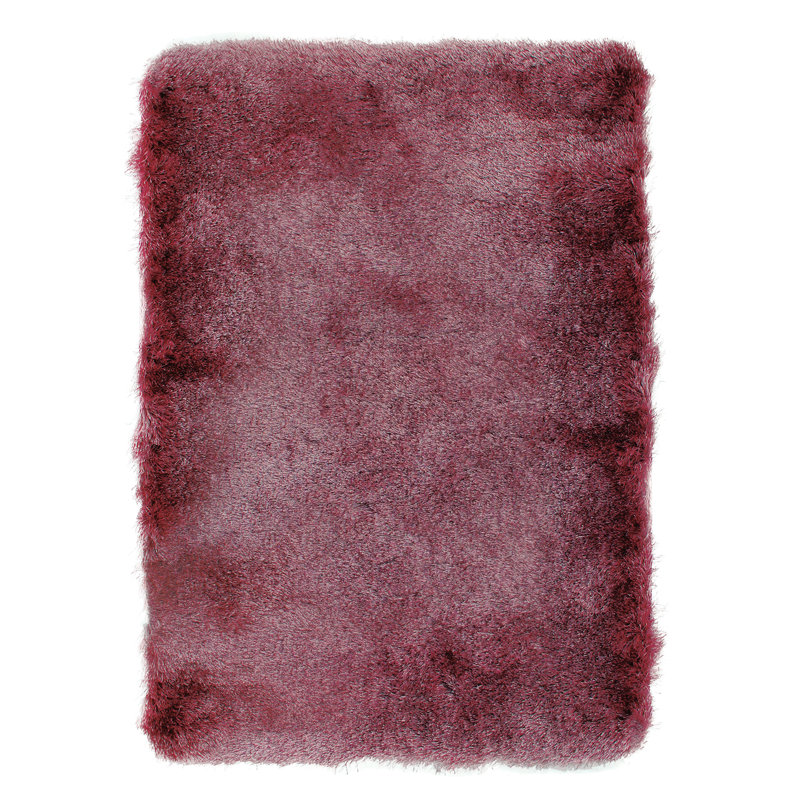 Lovella Solid Colour Shag Area Rug, Rectangle 120 x 170cm