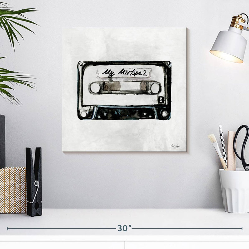 Abarca Retro Cassette II, H 16 po x l 16 po