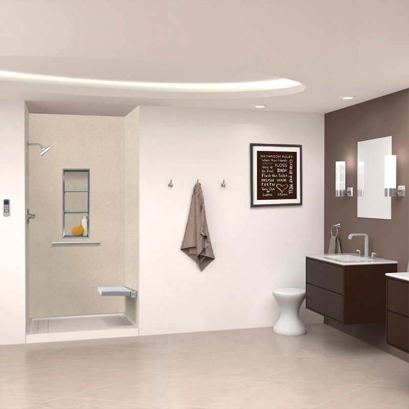 Ensemble de mur de douche moderne, H 96 po x l 48 po x P 36 po