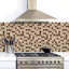 Carrelage mural mosaïque en verre et pierre 12 po x 12 po Emperador