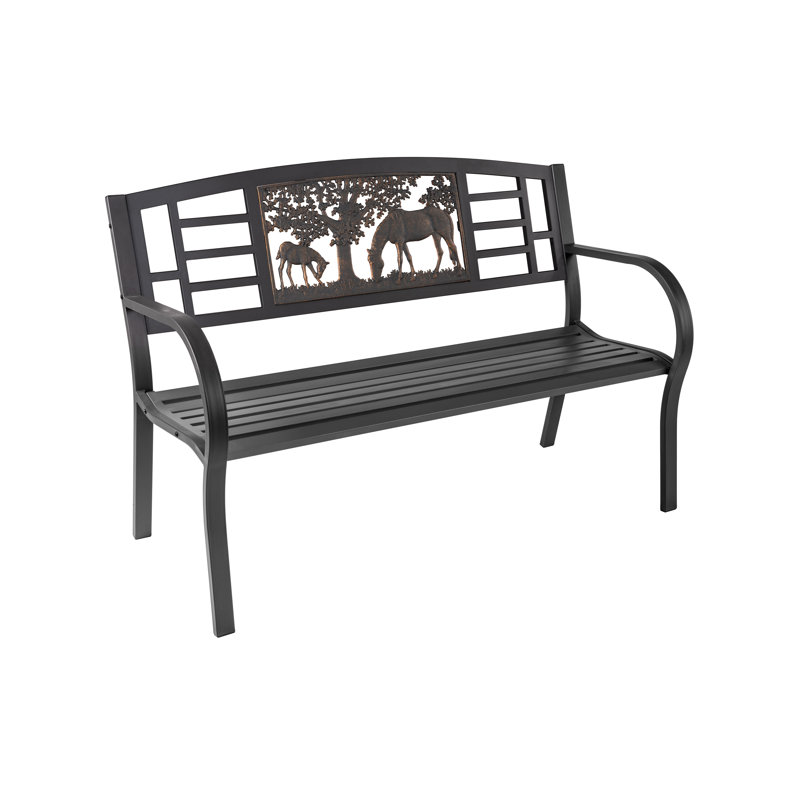 Shiena Stainless Steel Outdoor Bench