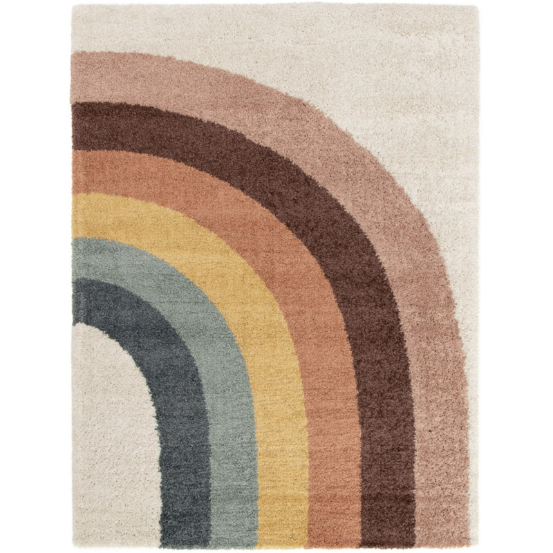 Kasuri Geometric Shapes 160cm X 213cm Area Rug