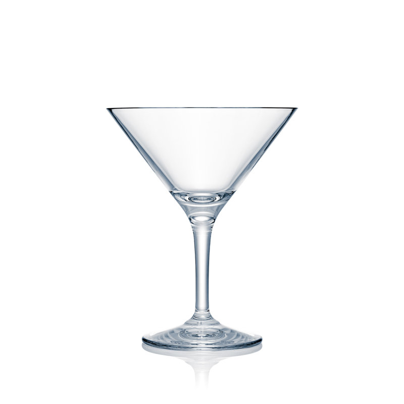 DESIGN STRAHL Polycarbonate Plastic Martini Glass, 12 Oz