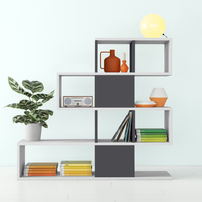 Deddo Geometric Bookcase, Anthracite