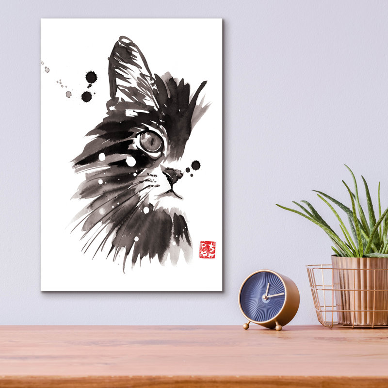 «Half Cat» par Pechane, H 16 po x l 12 po