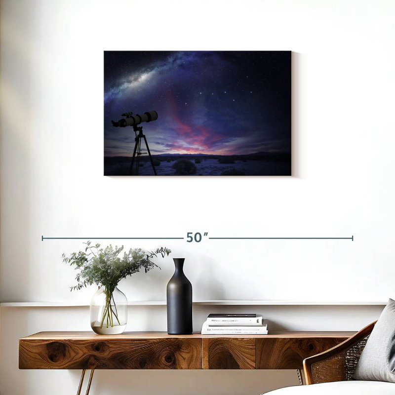 Oberle Observing The Milky Way And Stars, 20" H x 30" W