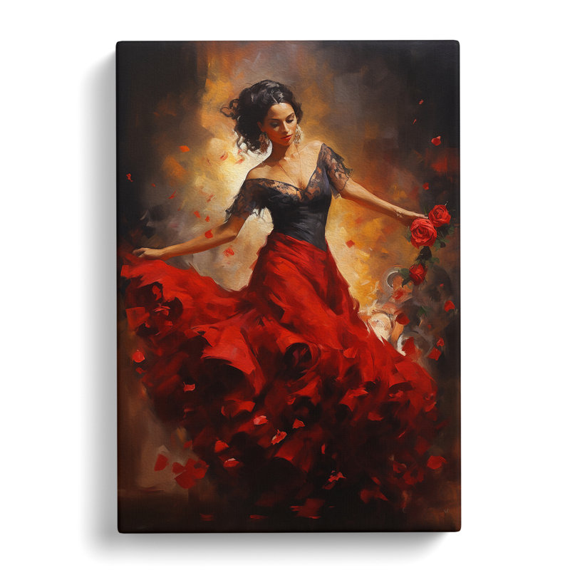 Flamenco Dancer Informel - Print, 76cm H x 50cm W x 3cm D