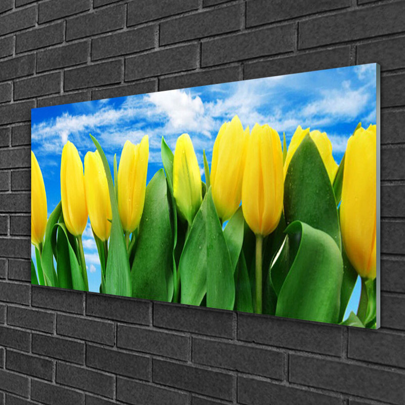 Floral Tulips - Unframed Photograph on Glass