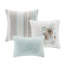 6 pièces courtepointe en coton pour chambre à coucher, double / grand, imprimé floral et géométrique, style élégant