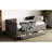 Gray Twin Daybed With Trundle And 3 Hidden Storage Drawers, Soft Chenille Material, Space - Saving In Home Office Areas Size Cover, Comfortable Functional Design, No Box Spring Needed-118953231