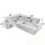 Canapé modulaire rembourré avec rangement Corduroy-728222083