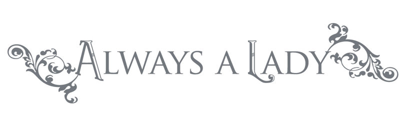 Décalcomanie murale "always a lady", H 10 po x l 50 po x P 0,01 po, Gris orage
