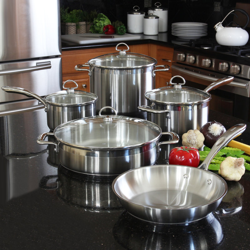 9 - Piece Stainless Steel Cookware Set