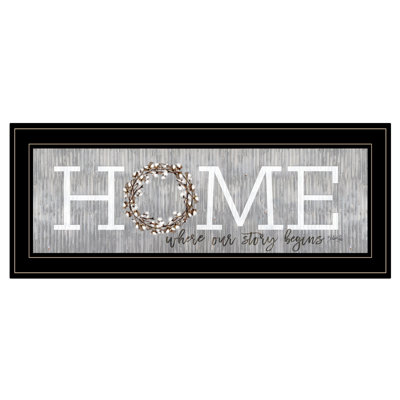 Home Where Our Story Begins Framed Print Wall Art