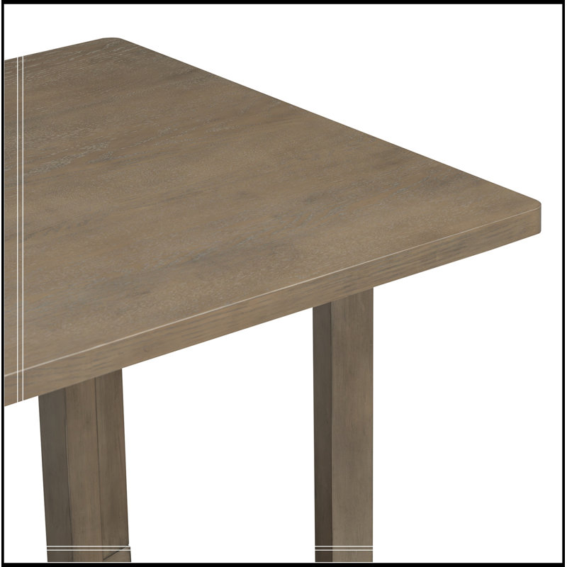 Ensemble de table de salle à manger 7 pièces avec 6 chaises à dossier demi-tonneau, Espresso
