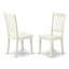 Ensemble de salle à manger 7 pièces comprenant une table ovale avec rallonge papillon et 6 chaises en bois, 101,6 x 193,3 cm, blanc lin-1567395610