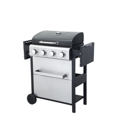 4-Burner Propane Gas Grill Cart