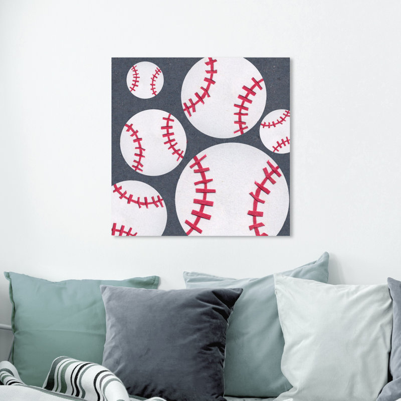 Art sur toile baseball saison Ferrell, H 24 po x l 24 po x P 1,5 po