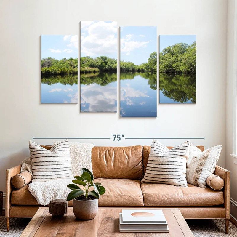 Alvord Lake Trees Reflection, 42" H x 68" W