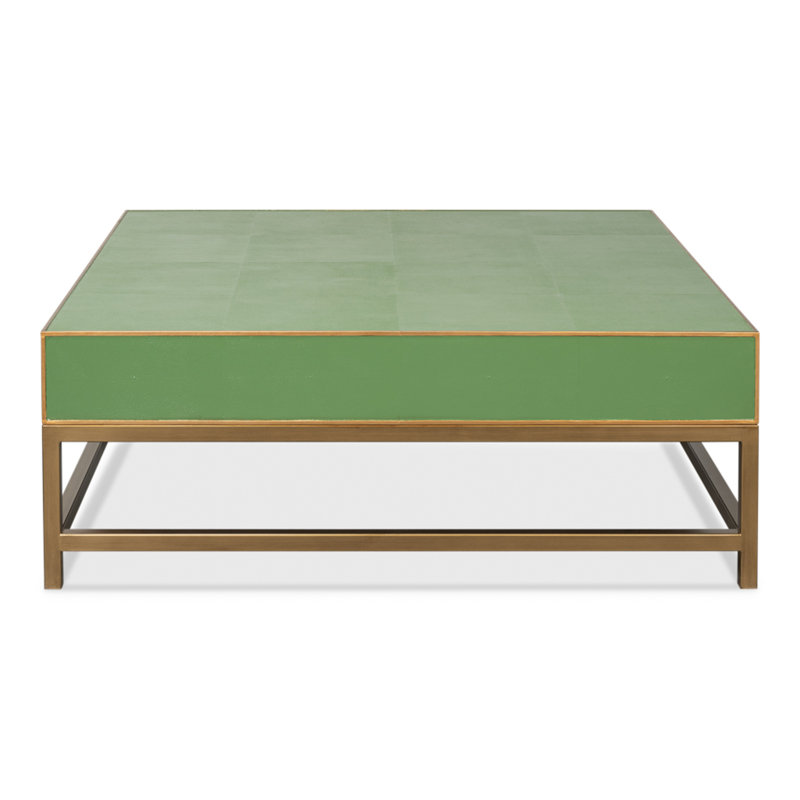 Shagreen Coffee Table, Green