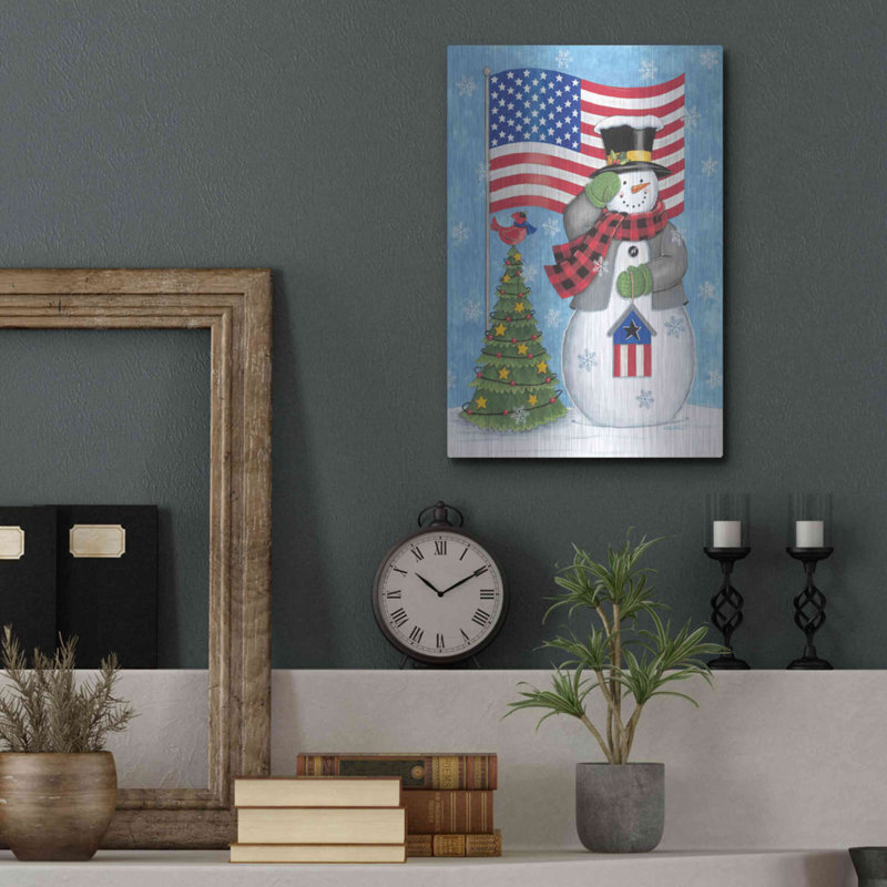 «Patriotic Snowman» par Deb Strain, H 16 po x l 12 po