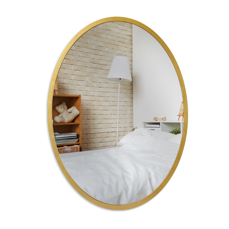 Flat Wall Mirror, Gold
