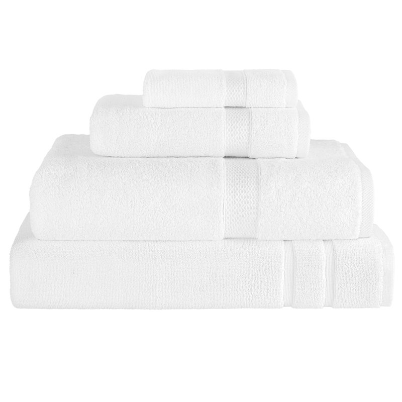 Collection de serviettes surdimensionnées 100% coton Anovia Hotel Terry, Ensemble de serviettes 4 pièces