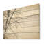 Arbre de bouleau gris minimaliste, art sur bois de pin naturel-101407855