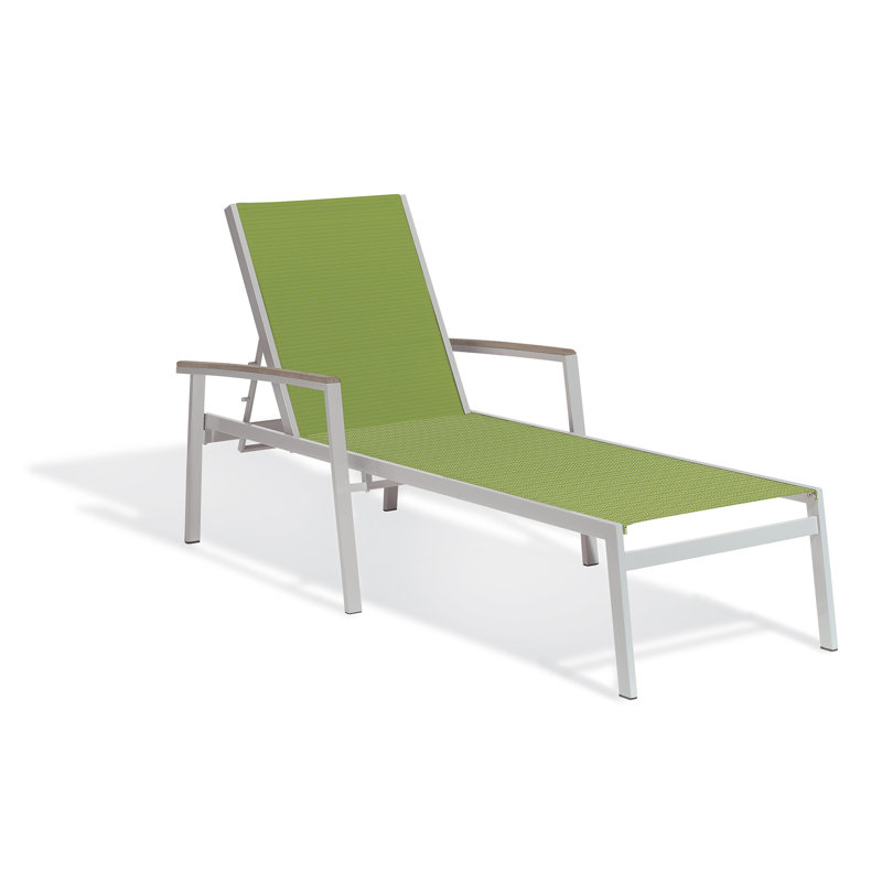Travira Outdoor Chaise Lounge, Tekwood Vintage, Go Green, Flint