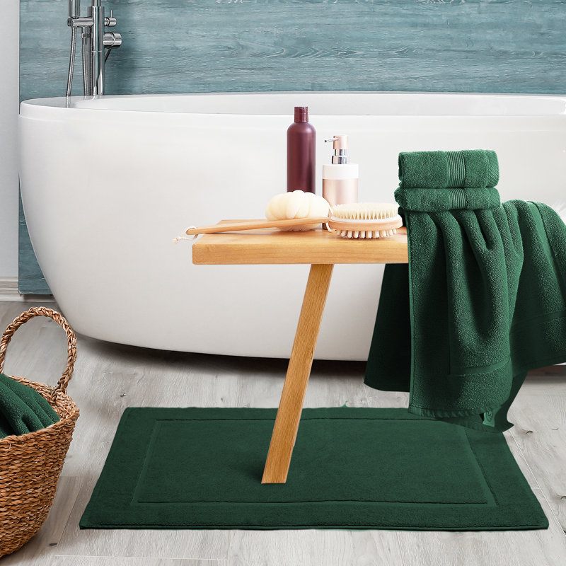 Danni-Leigh 6 Piece 100% Cotton Towel Set., Hunter Green, 4-pack Bath Set