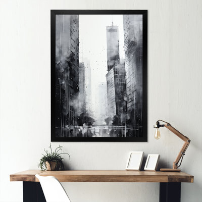 " Ebony Edifices Skyscraper City "